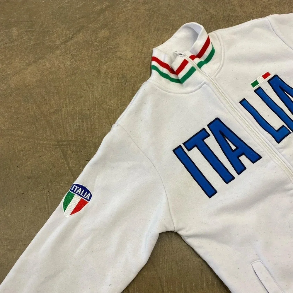 Vintage Italia Italy Soccer Full Zip 90s Jacket Size Small